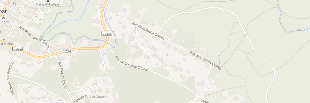 Plan du 59 Rue de la Roche Cintrée à Huelgoat