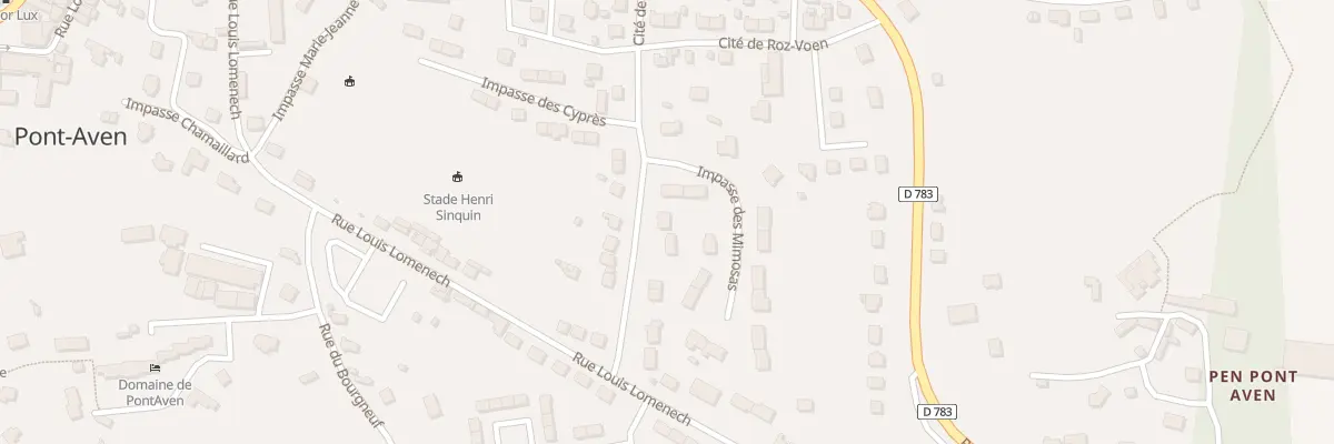 Plan du 10 Rue de l’hermine à Pont-Aven