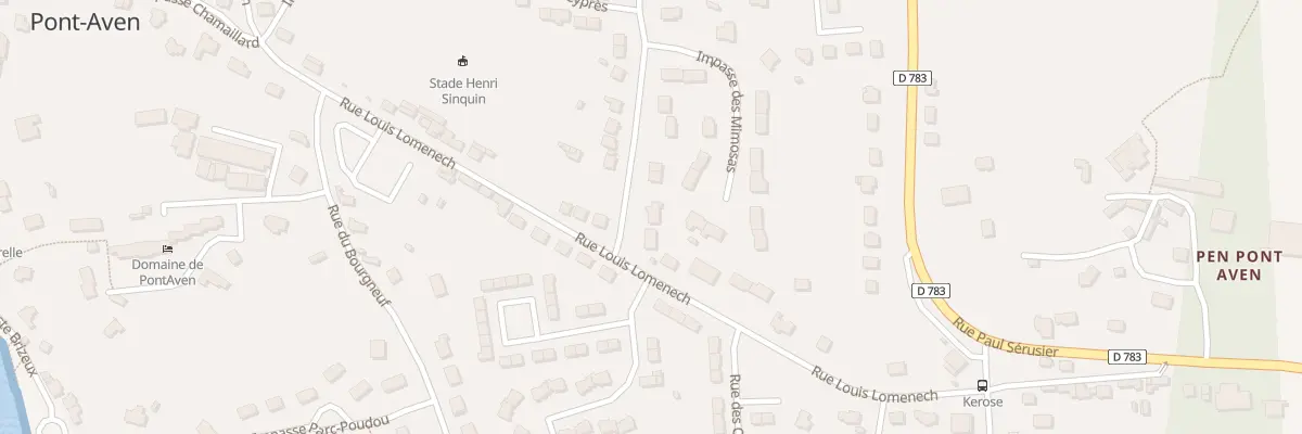 Plan du 4 Rue de l’hermine à Pont-Aven