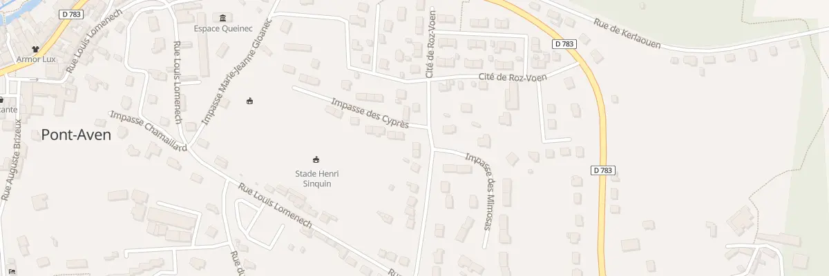 Plan du 13 Rue de l’hermine à Pont-Aven