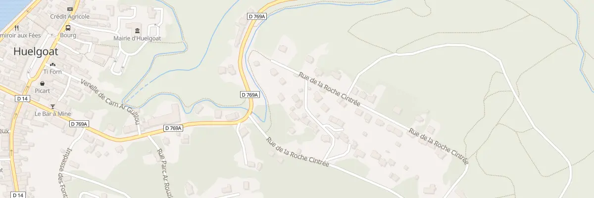 Plan du 30 Rue de la Roche Cintrée à Huelgoat