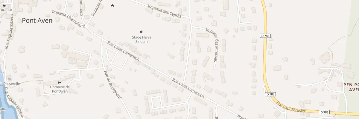 Plan du 1 Rue de l’hermine à Pont-Aven