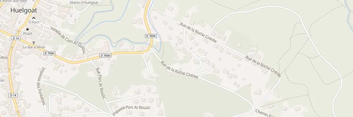 Plan du 3 Rue de la Roche Cintrée à Huelgoat