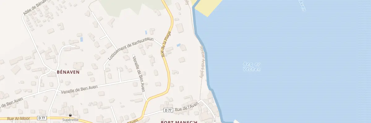 Plan du 6 Rue de la Plage à Névez