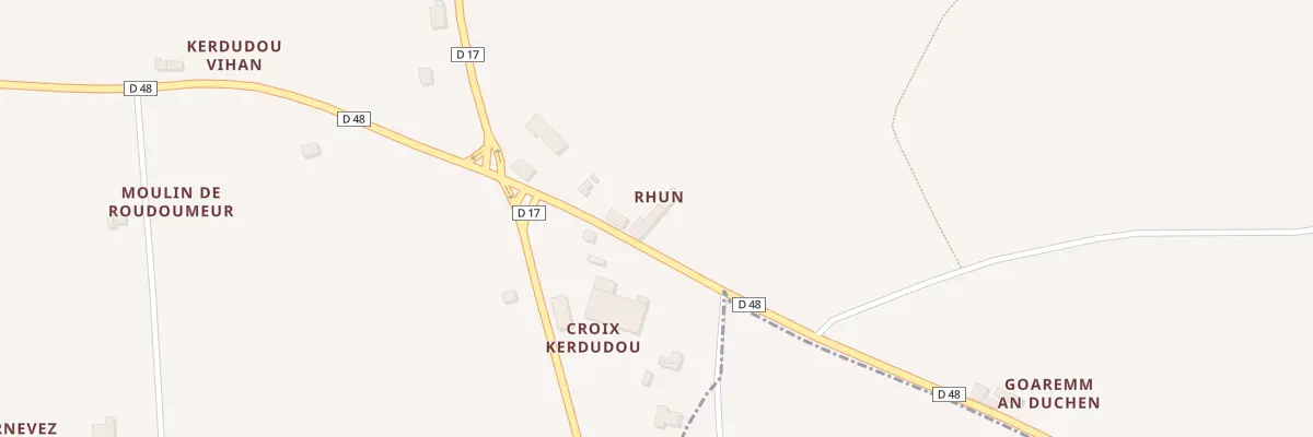 Plan du 307 Rhun à Collorec