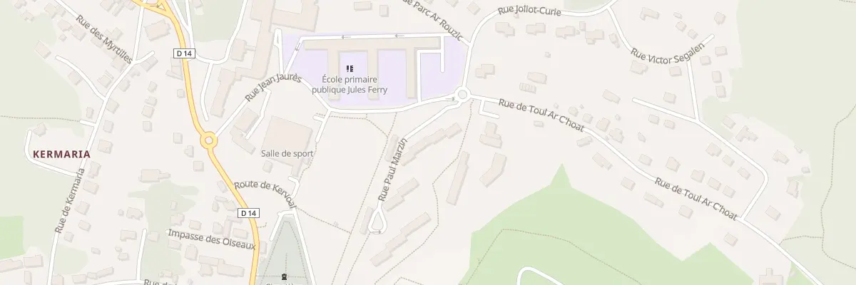 Plan du 5 Rue Paul Marzin à Huelgoat