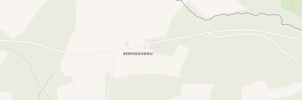 Plan du 2 Kervigodou à Saint-Goazec