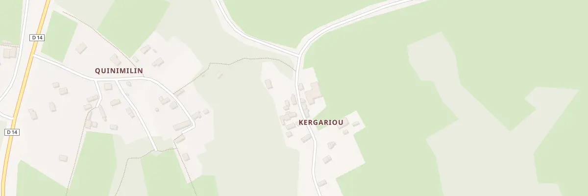 Plan du 242 Kergariou à Berrien