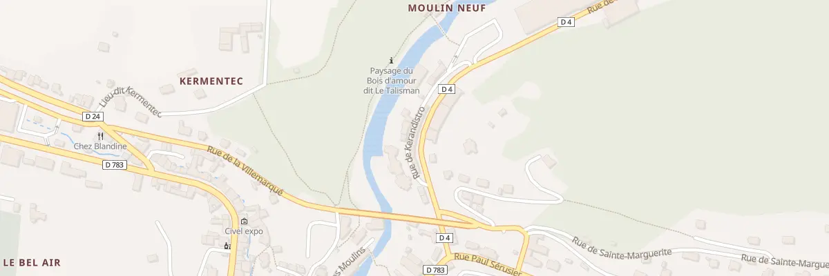Plan du 17 Rue de la Belle Angèle à Pont-Aven