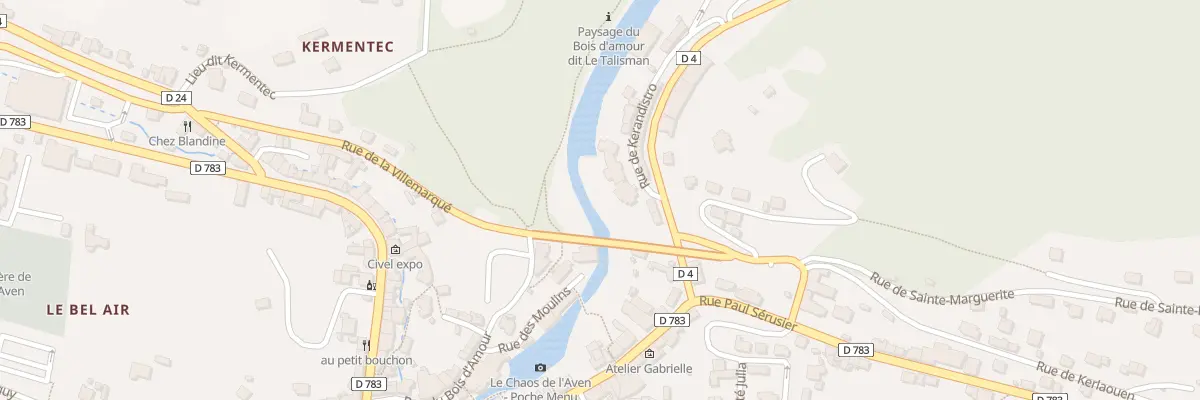 Plan du 1 Rue de Kerandistro à Pont-Aven