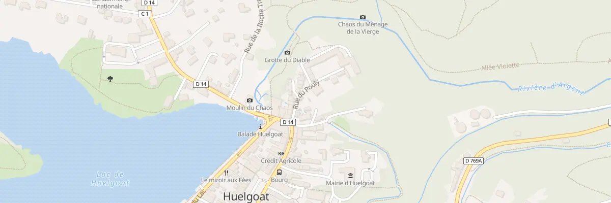 Plan du 4 Rue du Pouly à Huelgoat