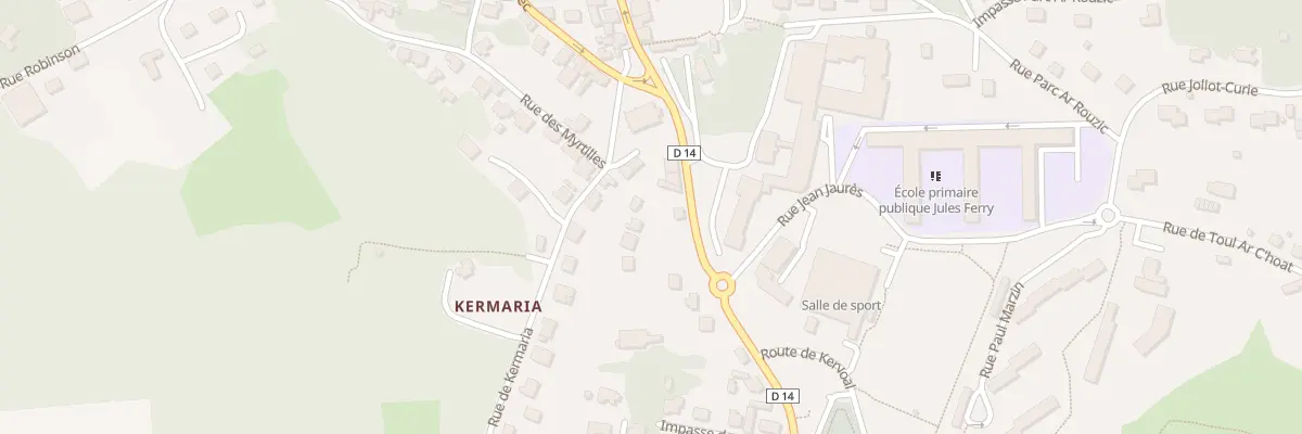 Plan du 58 Rue des Cieux à Huelgoat