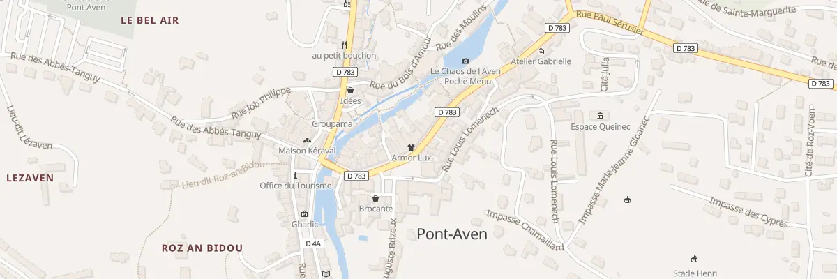 Plan du 1B Rue du Général de Gaulle à Pont-Aven