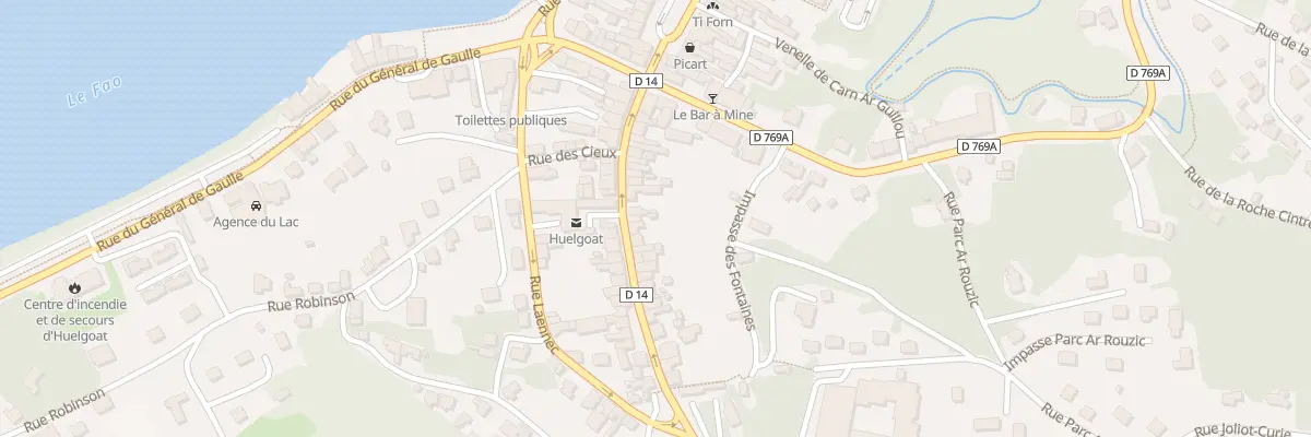 Plan du 25 Rue des Cieux à Huelgoat
