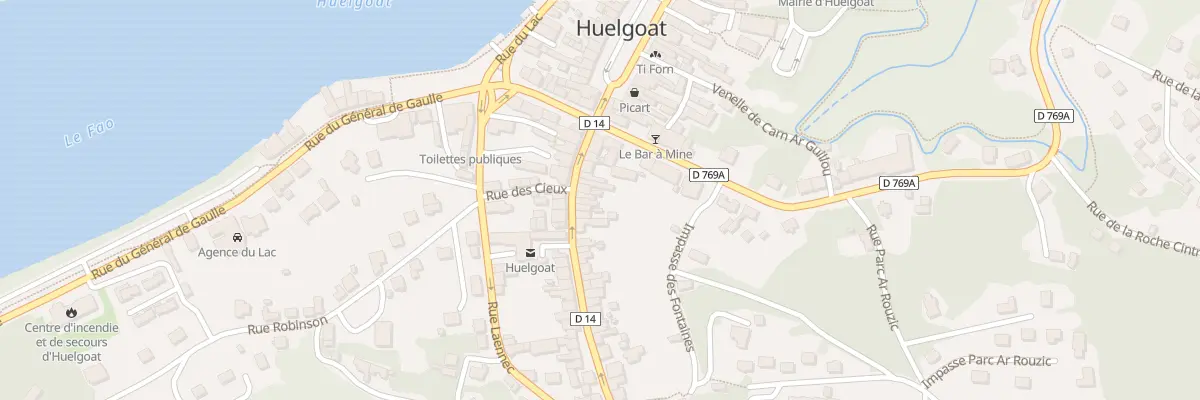 Plan du 13 Rue des Cieux à Huelgoat