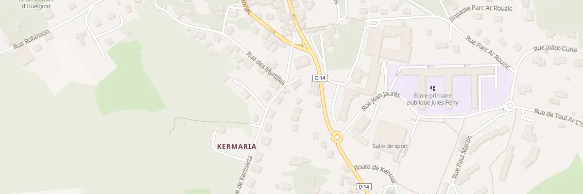 Plan du 7 Rue de Kermaria à Huelgoat