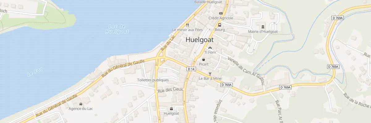 Plan du 4 Rue du Général de Gaulle à Huelgoat