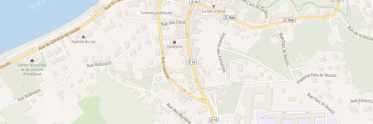 Plan du 34 Rue des Cieux à Huelgoat