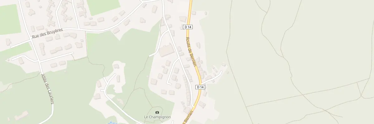 Plan du 33 Rte de Berrien à Huelgoat