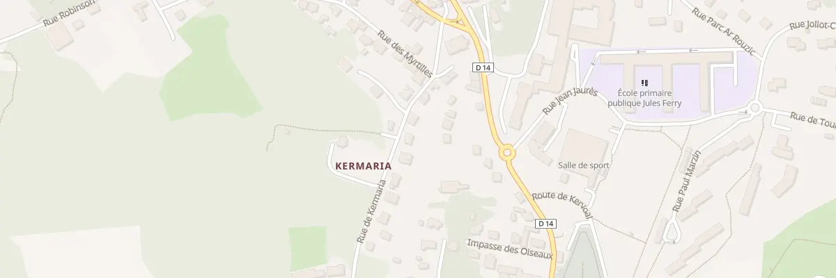 Plan du 11 Rue de Kermaria à Huelgoat