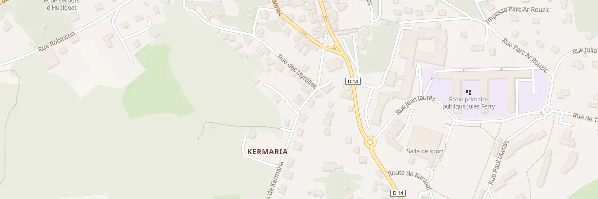 Plan du 4 Rue de Kermaria à Huelgoat