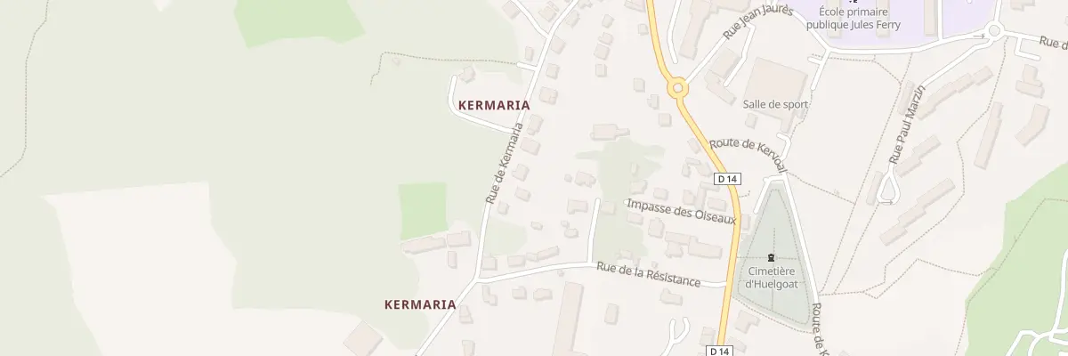 Plan du 19 Rue de Kermaria à Huelgoat