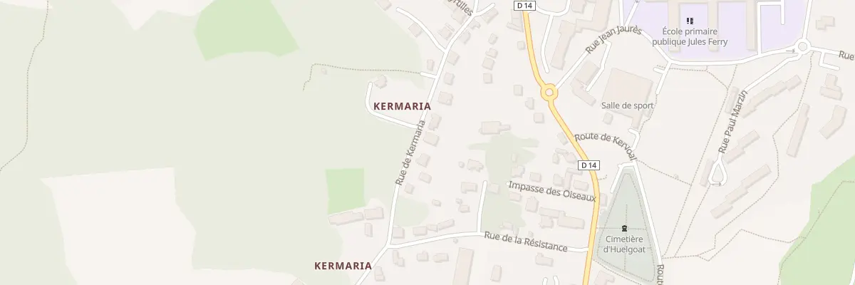 Plan du 17 Rue de Kermaria à Huelgoat