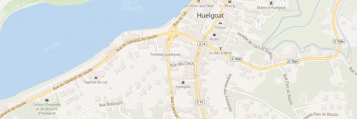 Plan du 12 Rue des Cieux à Huelgoat