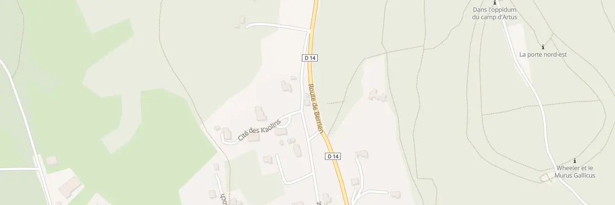 Plan du 45 Rte de Berrien à Huelgoat