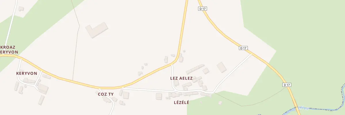 Plan du 107 Lez Aelez à Plouyé