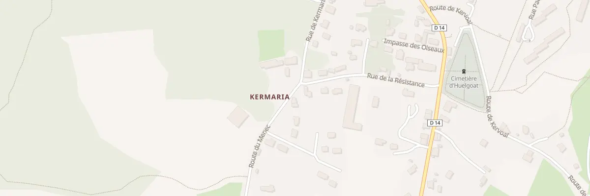 Plan du 25 Rue de Kermaria à Huelgoat