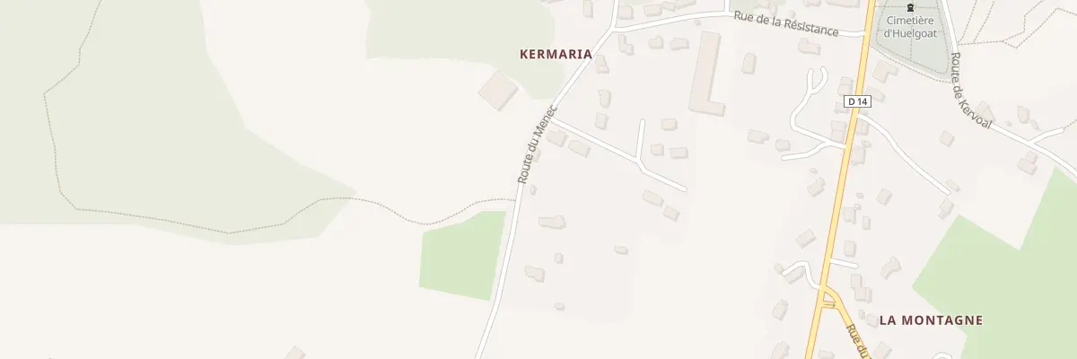 Plan du 84 Kerseac’H à Huelgoat