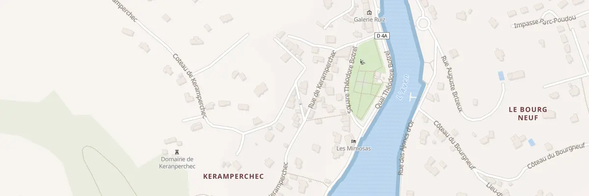 Plan du 1 Vc Coteau de Keramperchec à Pont-Aven