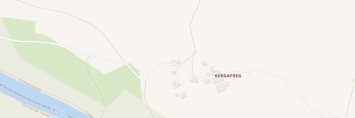 Plan du 250 Kerdaffret à Spézet