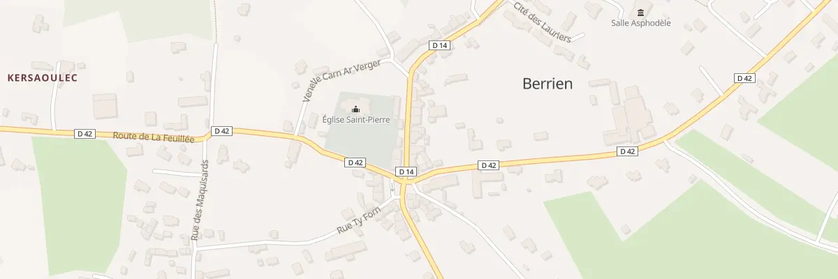 Plan du 8 Rue des Monts d’Arrée à Berrien