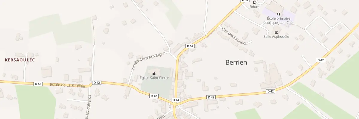 Plan du 22 Rue des Monts d’Arrée à Berrien