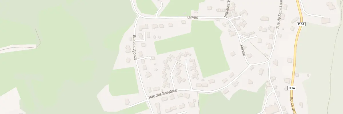 Plan du 13 Rue Louis Aragon à Huelgoat