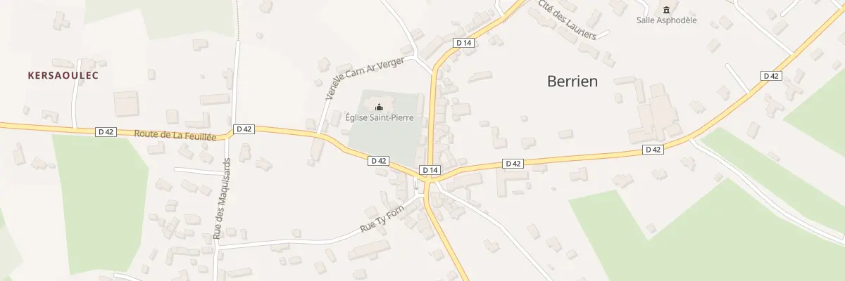 Plan du 5 Rue des Monts d’Arrée à Berrien