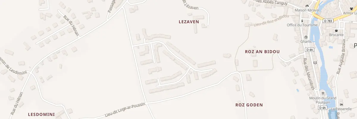 Plan du 40 Coteau de Keramperchec à Pont-Aven
