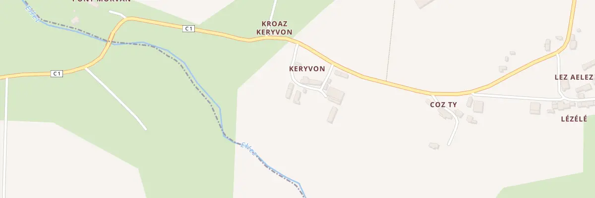 Plan du 5093 Ker Ivon à Plouyé