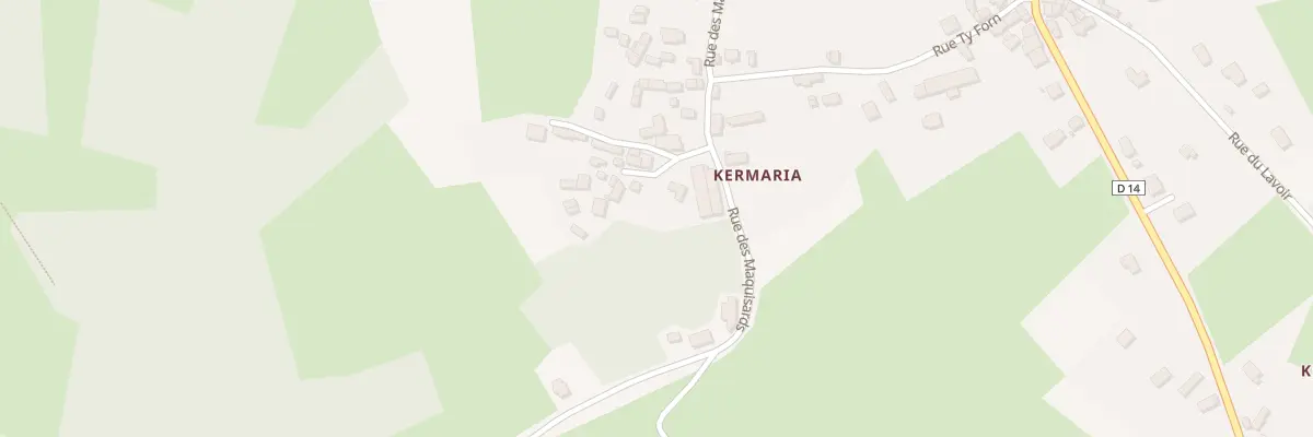 Plan du 5000 Kermaria à Berrien