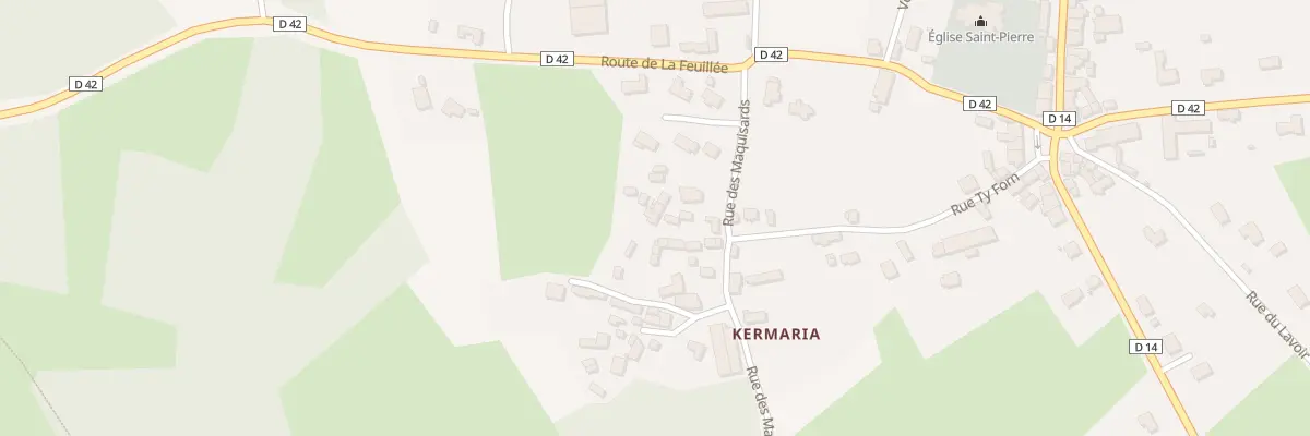 Plan du 431 Kermaria à Berrien