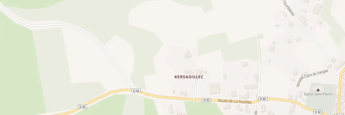 Plan de Kersaoulec à Berrien