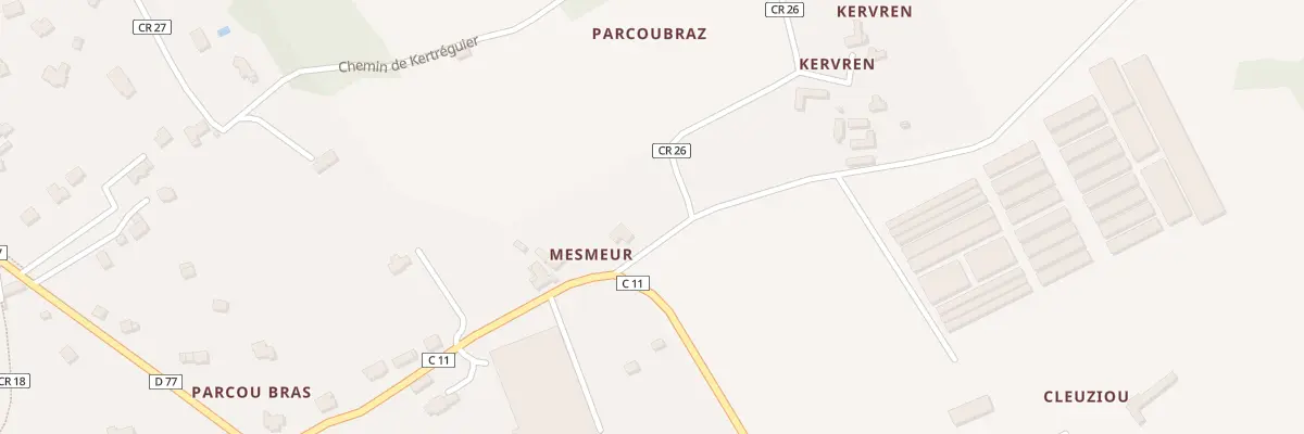 Plan du 37 Parcou Bras à Névez