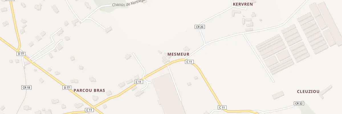 Plan du 33 Parcou Bras à Névez