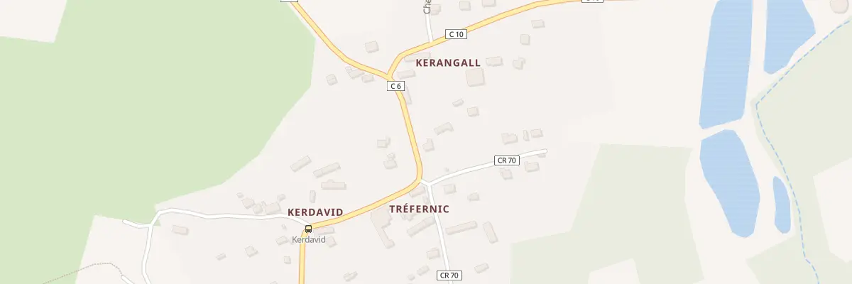 Plan du 16 Kerangall à Névez
