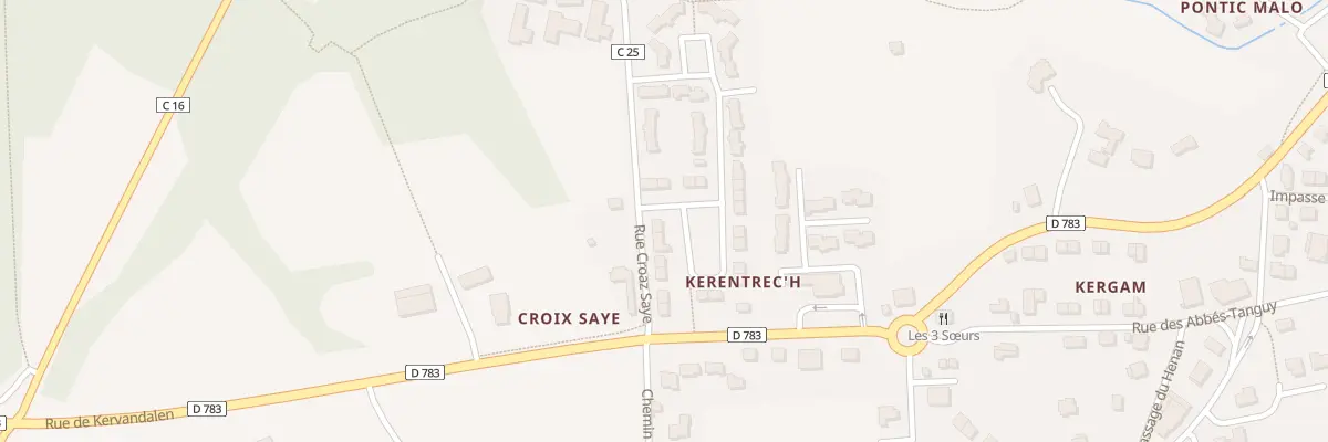 Plan du 12 Rue Croaz Saye à Pont-Aven