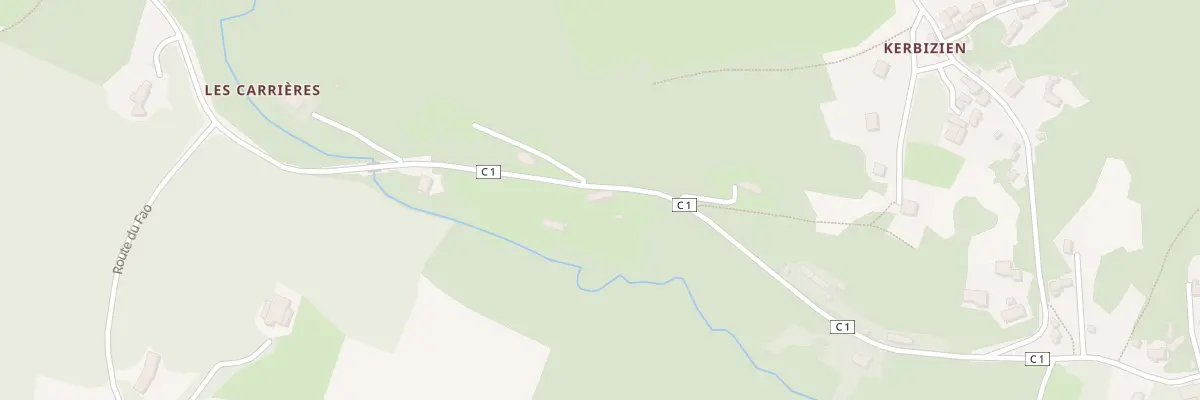 Plan du 65 Rte des Carrières à Huelgoat