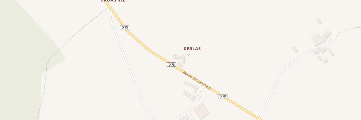 Plan du 222 Kerlas à Saint-Jean-du-Doigt