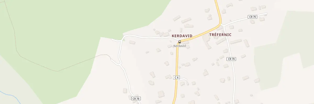 Plan du 14 Kerdavid à Névez